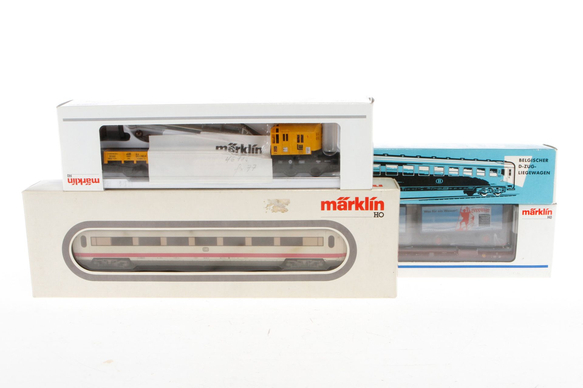 4 Märklin Wagen 4069, 4171, 4841 und 46715, Spur H0, Alterungsspuren, je im OK, Z 1-2