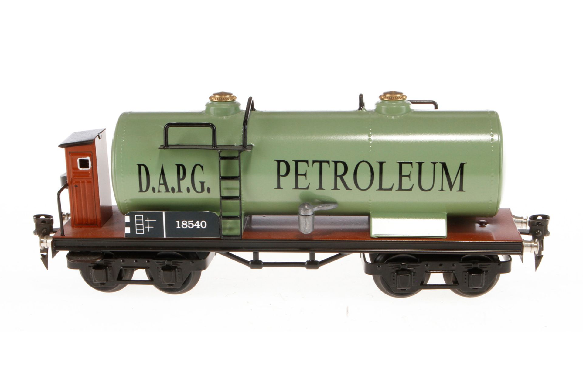 WD Petroleum Kesselwagen 1854, Spur 0, HL, mit BRH, kleine LS und leichte Alterungsspuren, L 24,5,