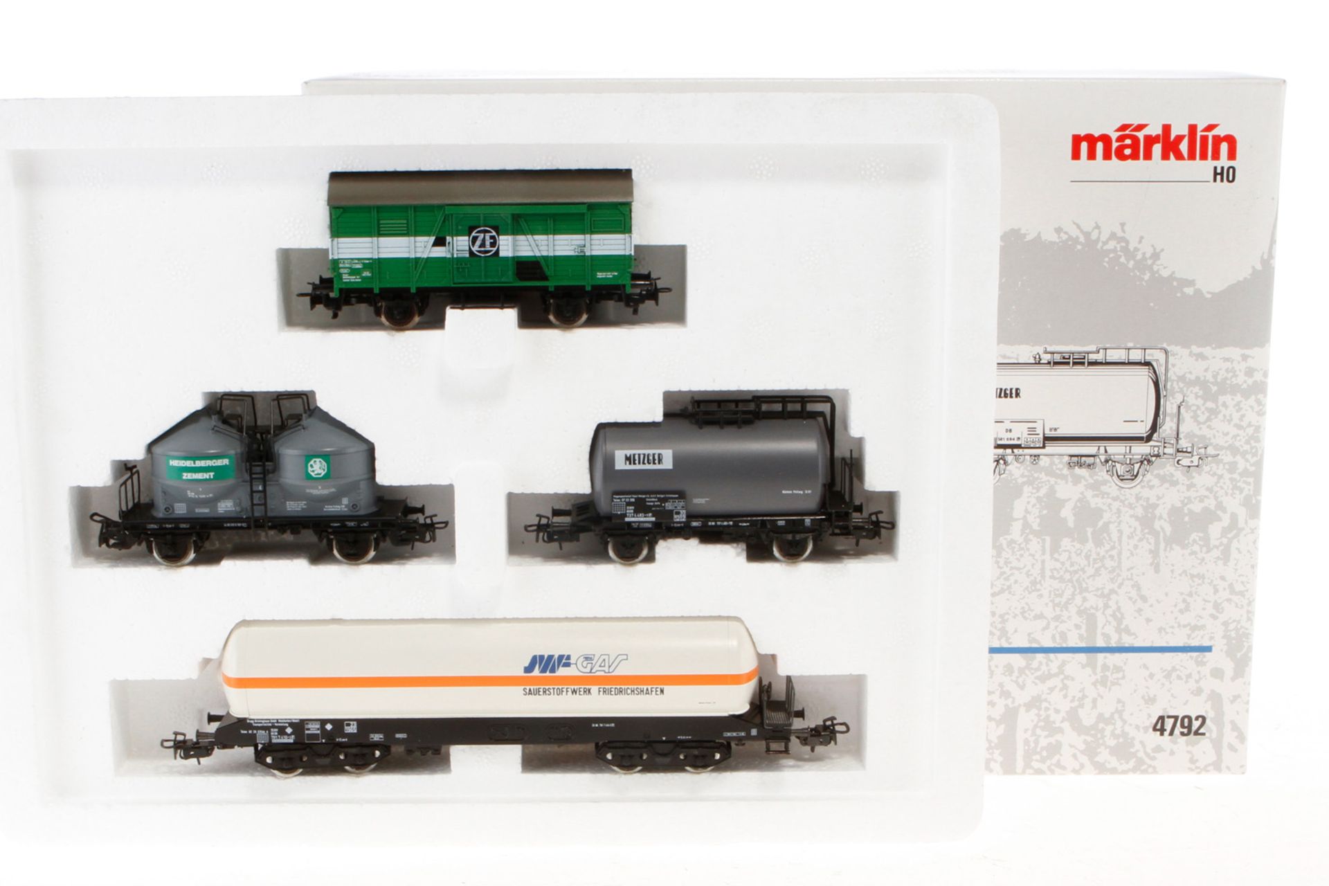 Märklin Regional-Wagen-Set ”Südwest” 4792, Spur H0, komplett, Alterungsspuren, OK, Z 1-2