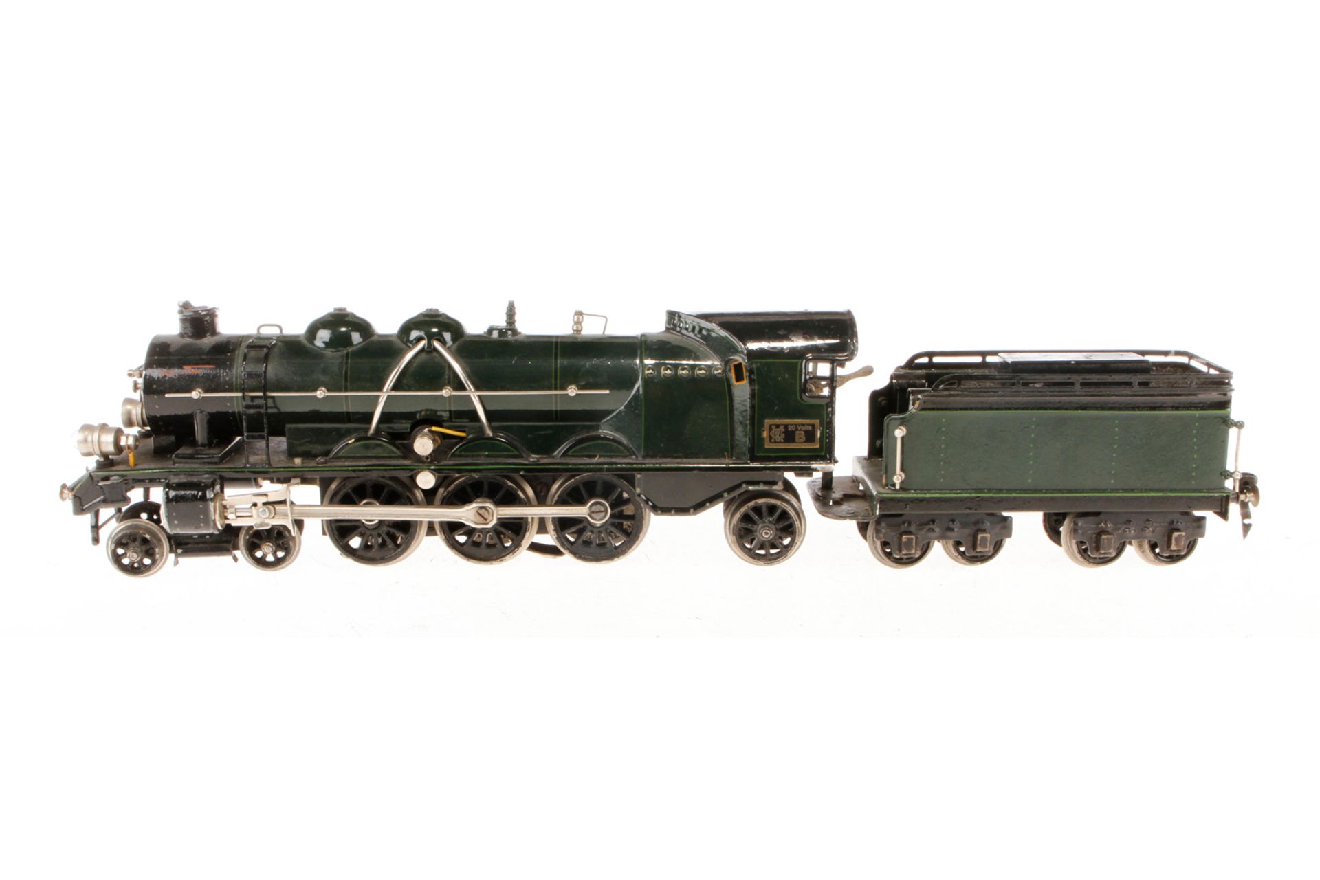 Märklin 2-C-1 Dampflok H 64/13020, Spur 0, elektr., grün/schwarz, mit Tender und 2 el. bel.