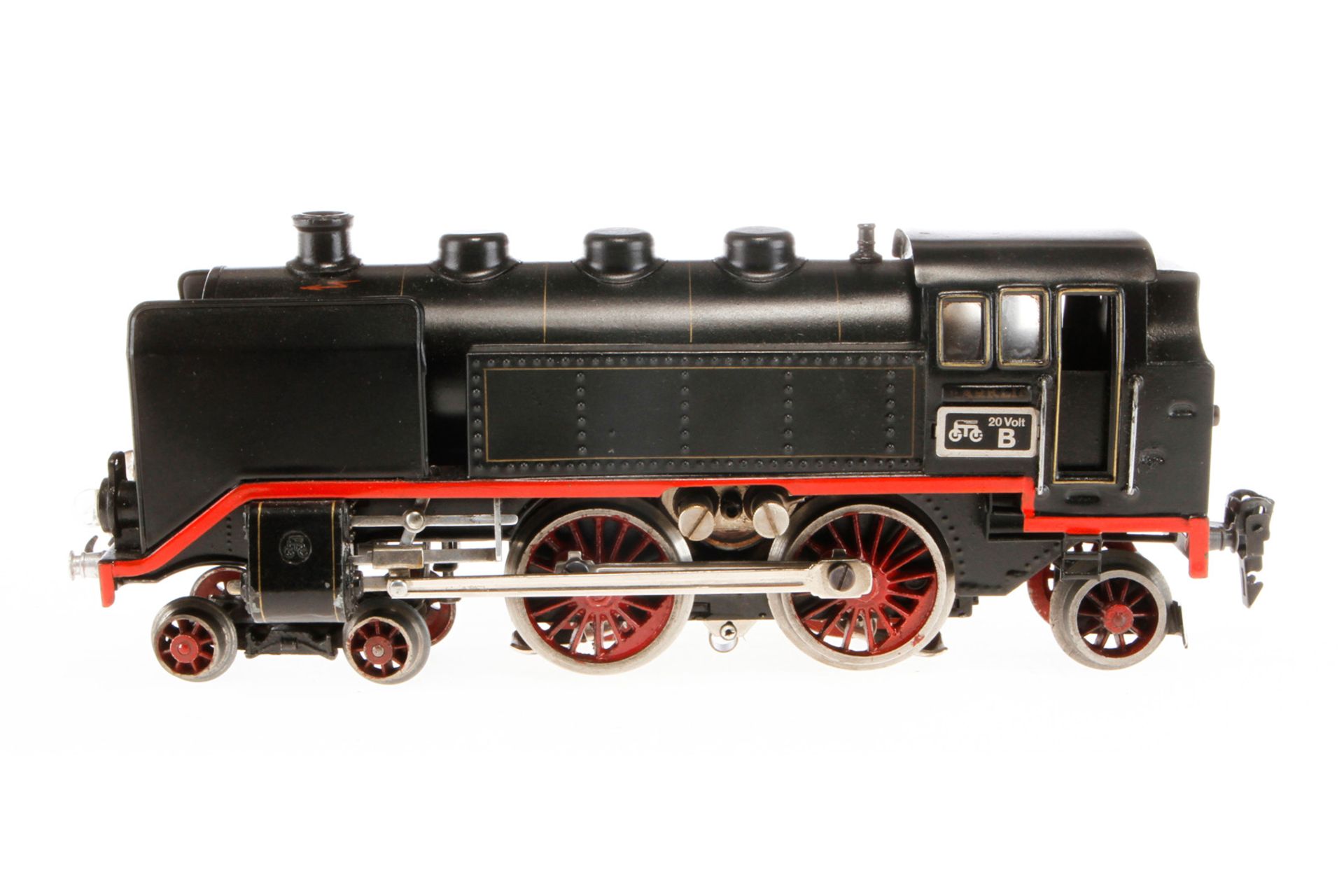 Märklin 2-B-1 Tenderlok TCE 70/12920, Spur 0, elektr., schwarz, mit gW und 2 el. bel. Stirnlampen, 1