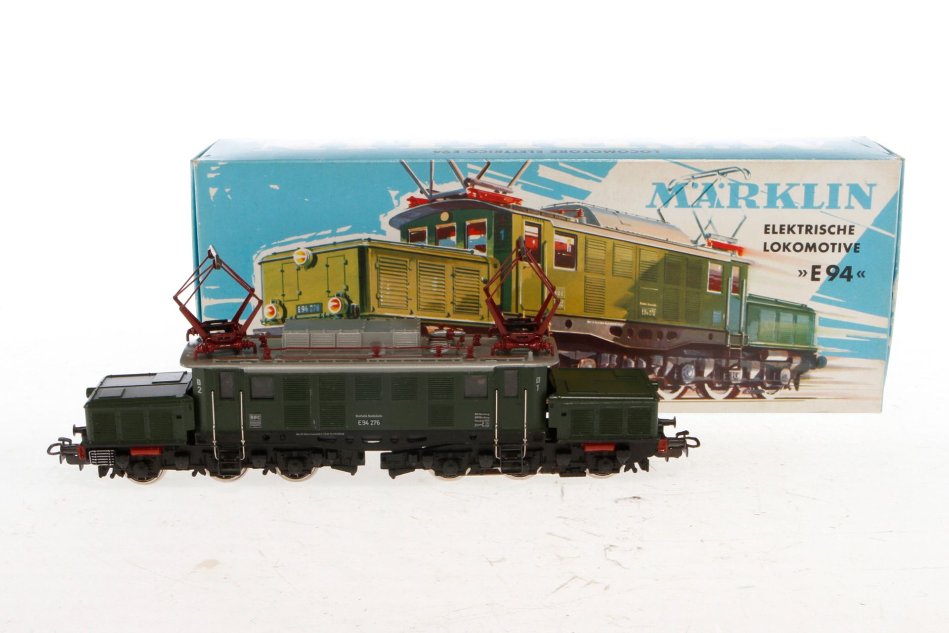 Märklin E-Lok ”E 94 276” 3022, Spur H0, grün, Alterungsspuren, OK, Z 2