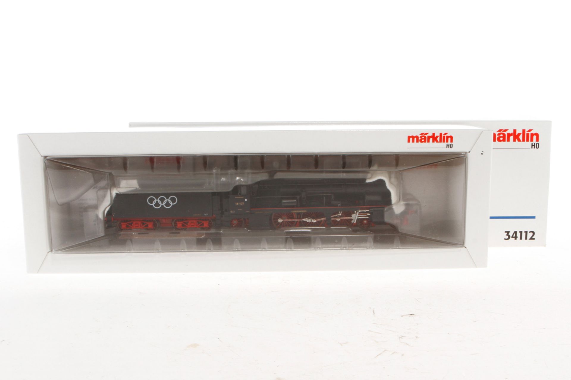 Märklin 2-C-1 Schlepptenderlok ”18 137” 34112, Spur H0, schwarz, Alterungsspuren, OK, Z 1-2