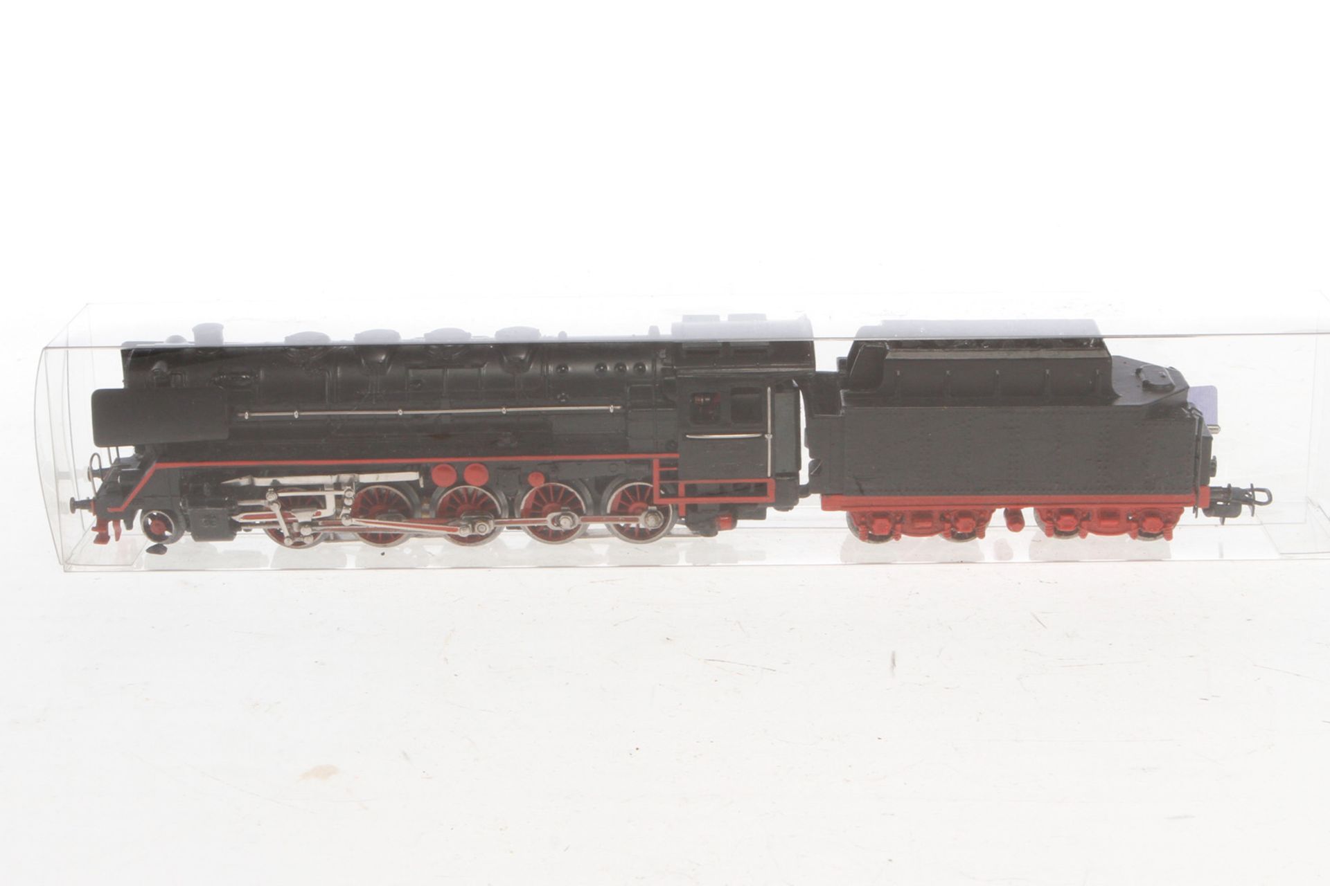 Märklin 1-E Schlepptenderlok G 800, Spur H0, Guss, schwarz, Alterungsspuren, sonst Z 2