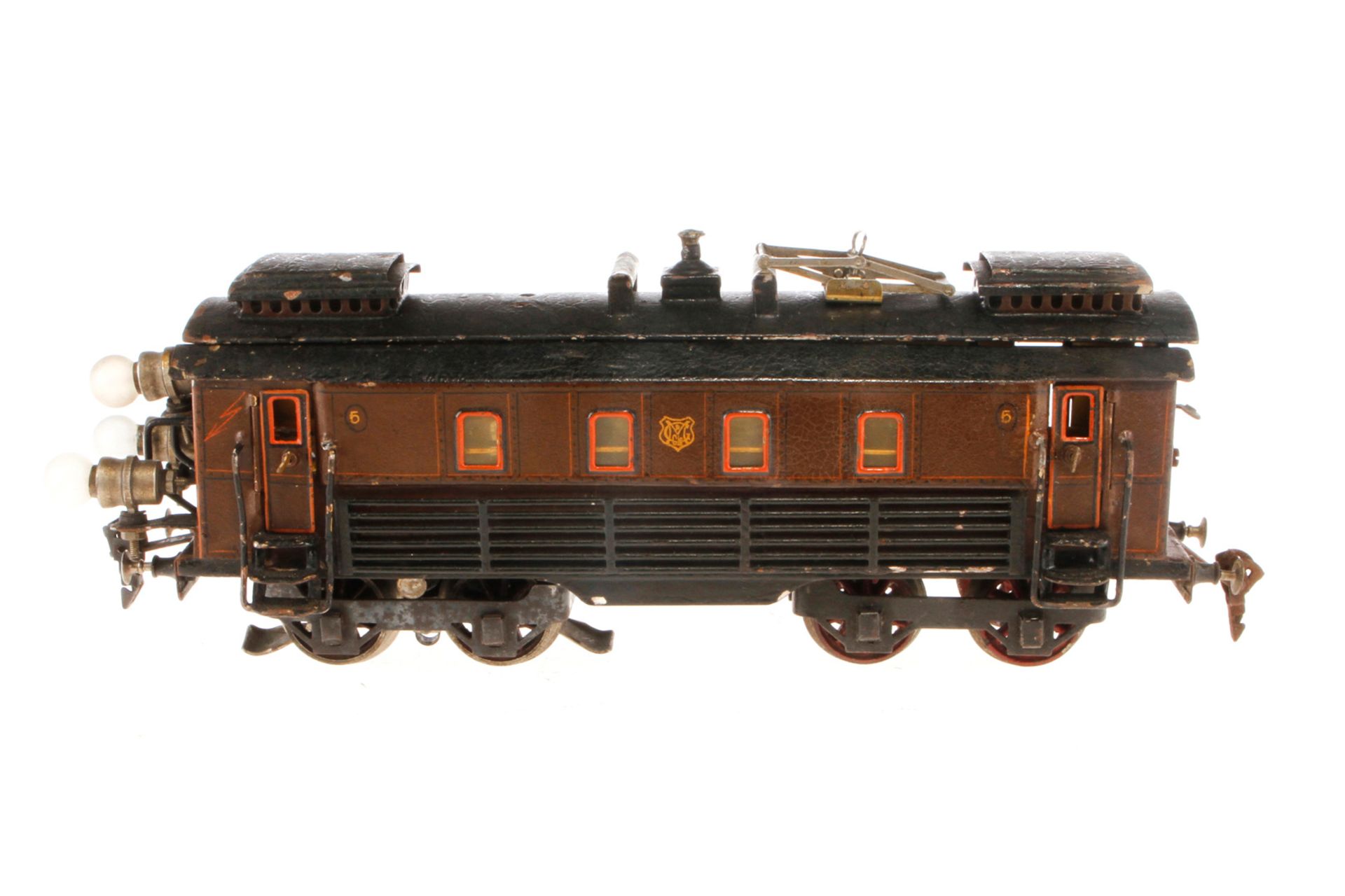 Märklin Gotthardlok S 64/13020, Spur 0, elektr., braun, mit 3 el. bel. Stirnlampen, NV, 1