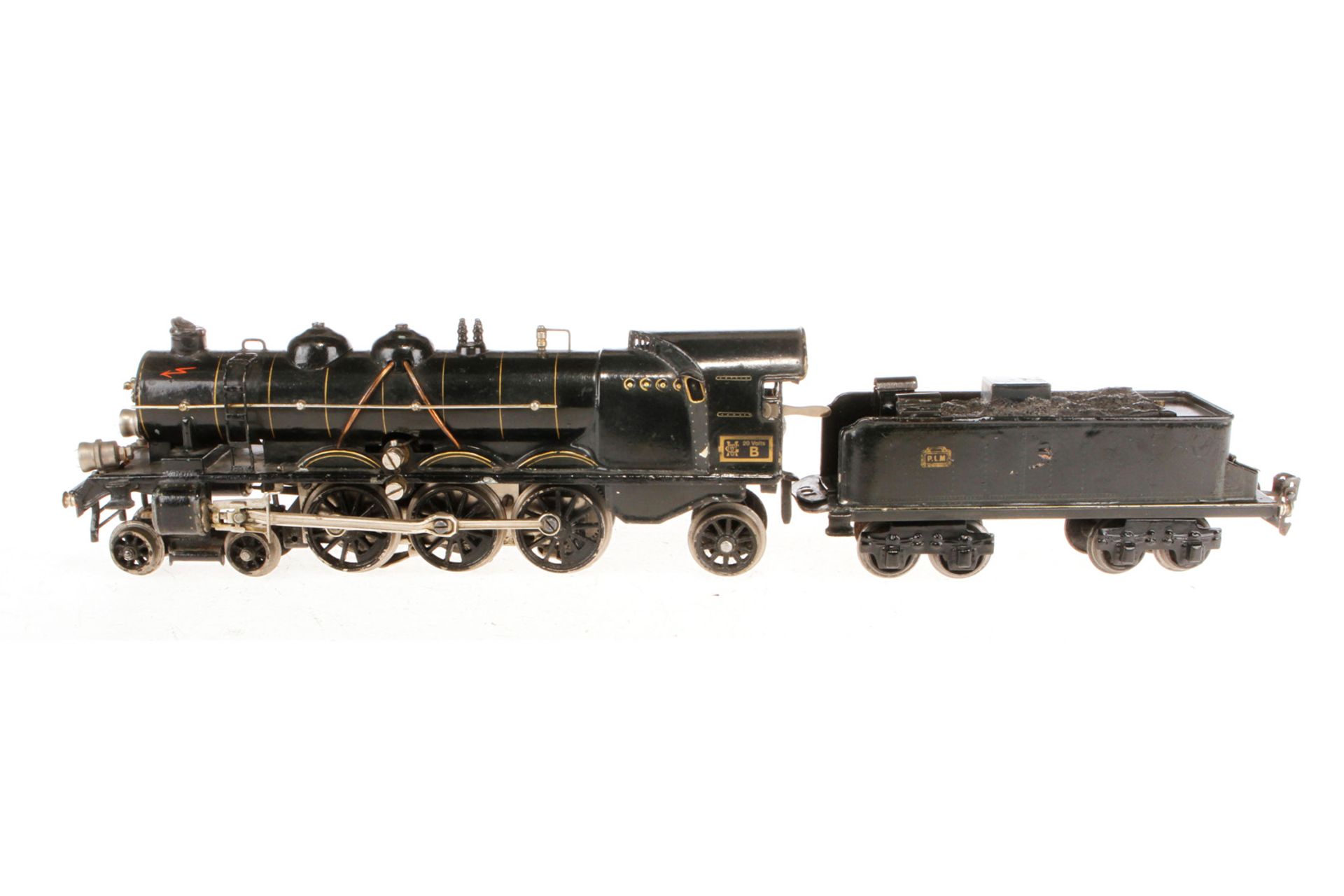 Märklin franz. 2-C-1 Dampflok H 64/13020 PLM, Spur 0, elektr., schwarz, mit Tender und 2 el. bel.