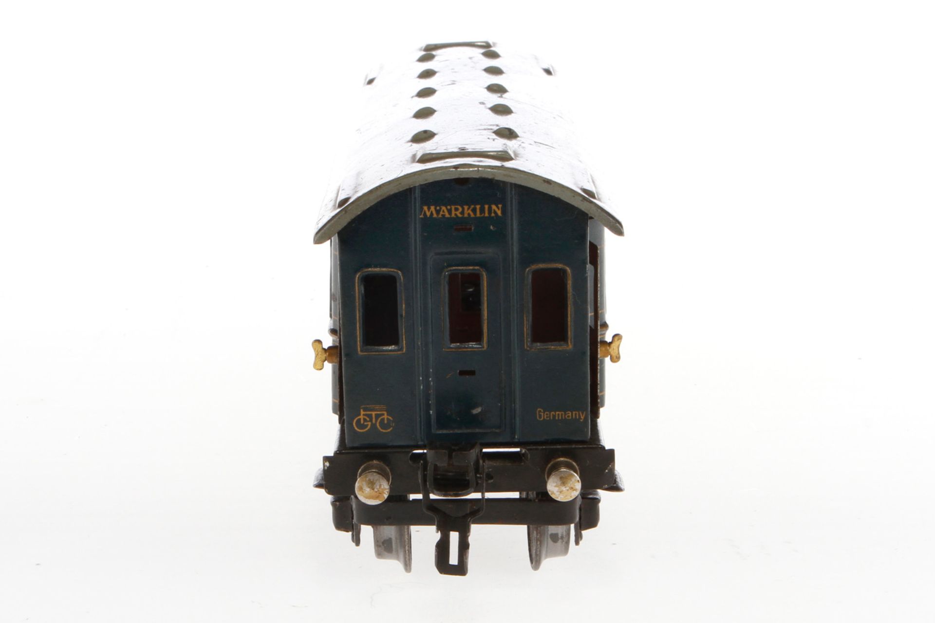 Märklin int. Speisewagen 1756 G, Spur 0, CL, mit Inneneinrichtung und 4 AT, LS und gealterter - Image 5 of 6