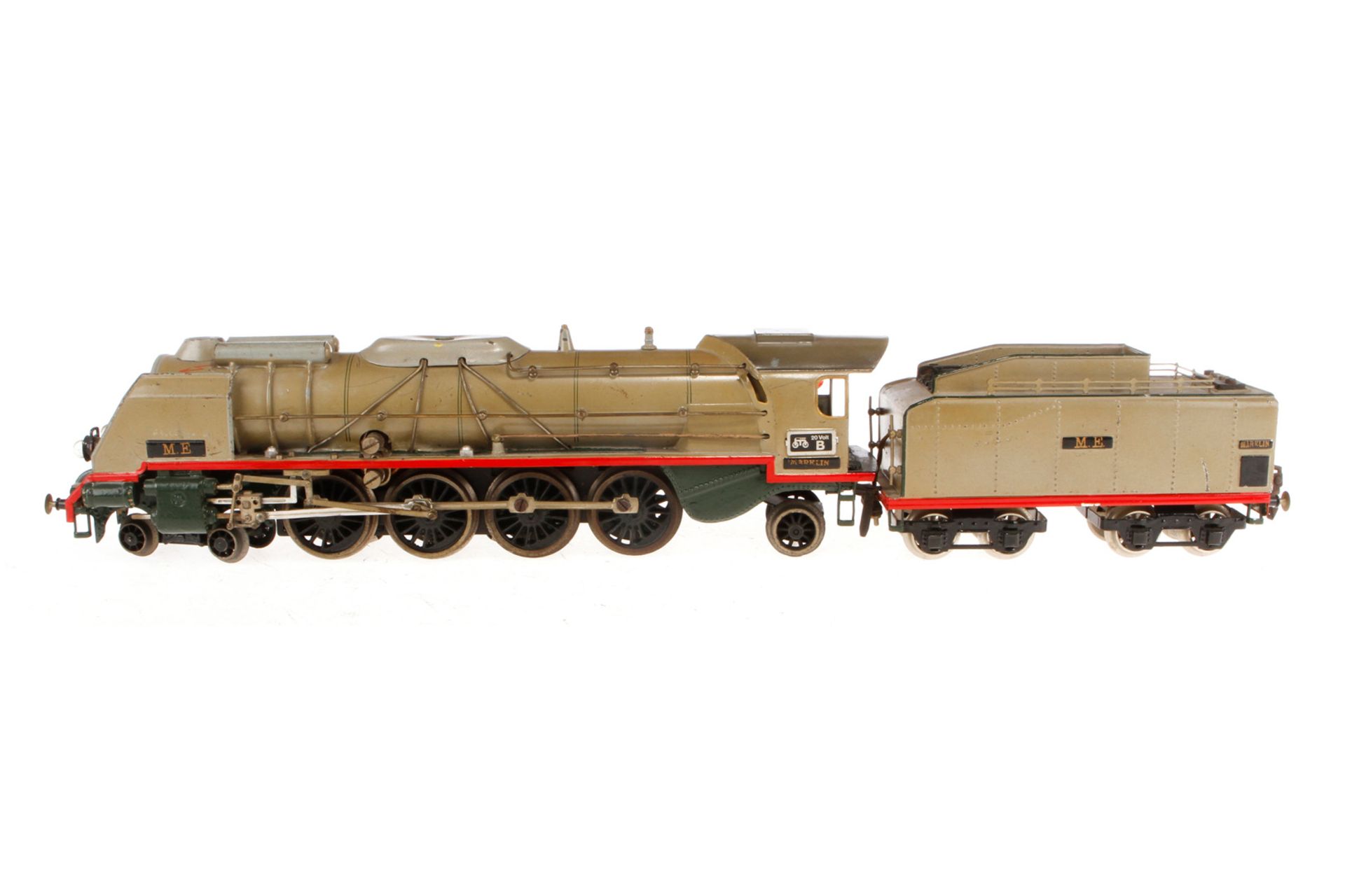 Märklin franz. 2-D-1 Dampflok ME 70/12920, Spur 0, elektr., HL, mit Tender und 2 el. bel.