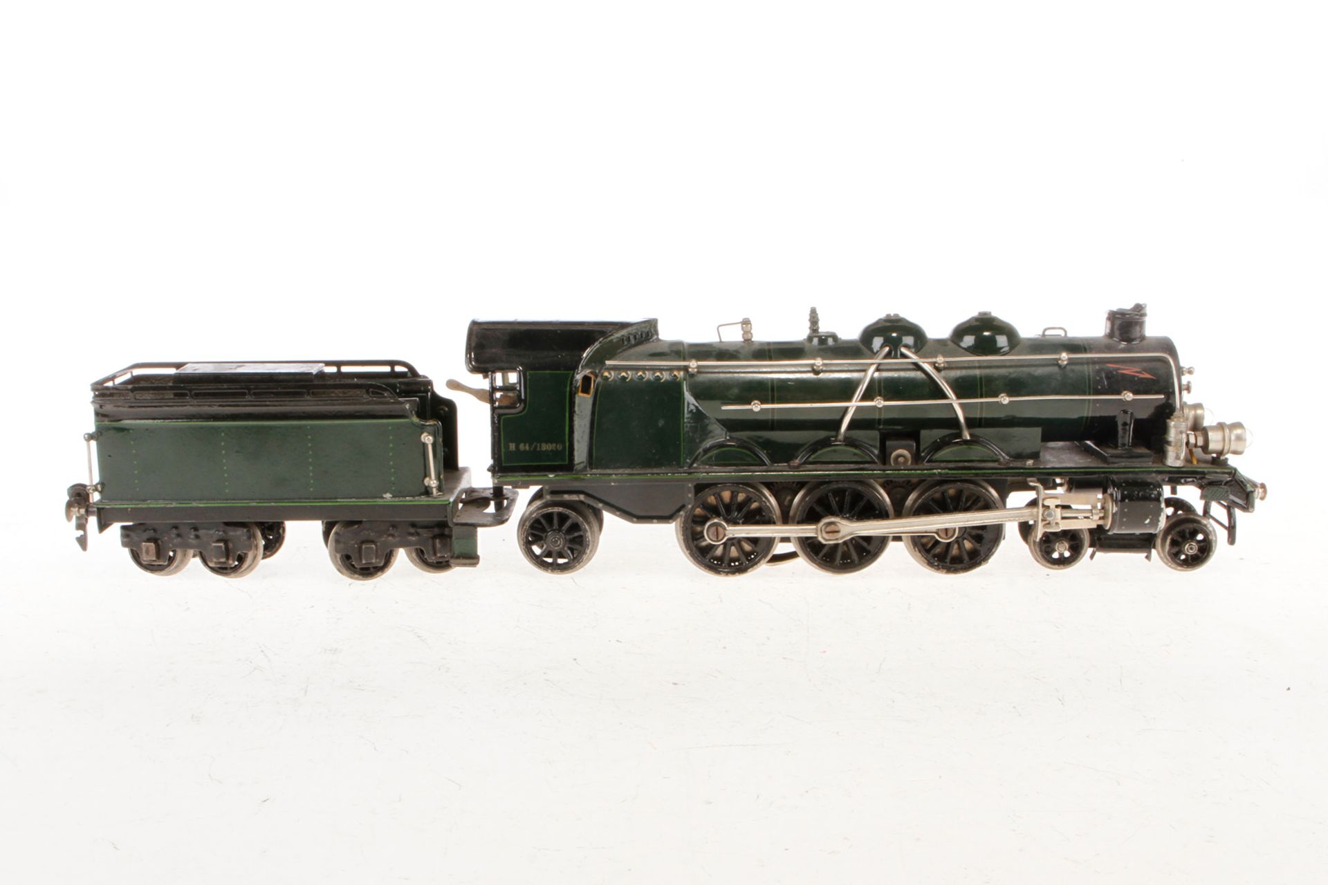 Märklin 2-C-1 Dampflok H 64/13020, Spur 0, elektr., grün/schwarz, mit Tender und 2 el. bel. - Image 2 of 3