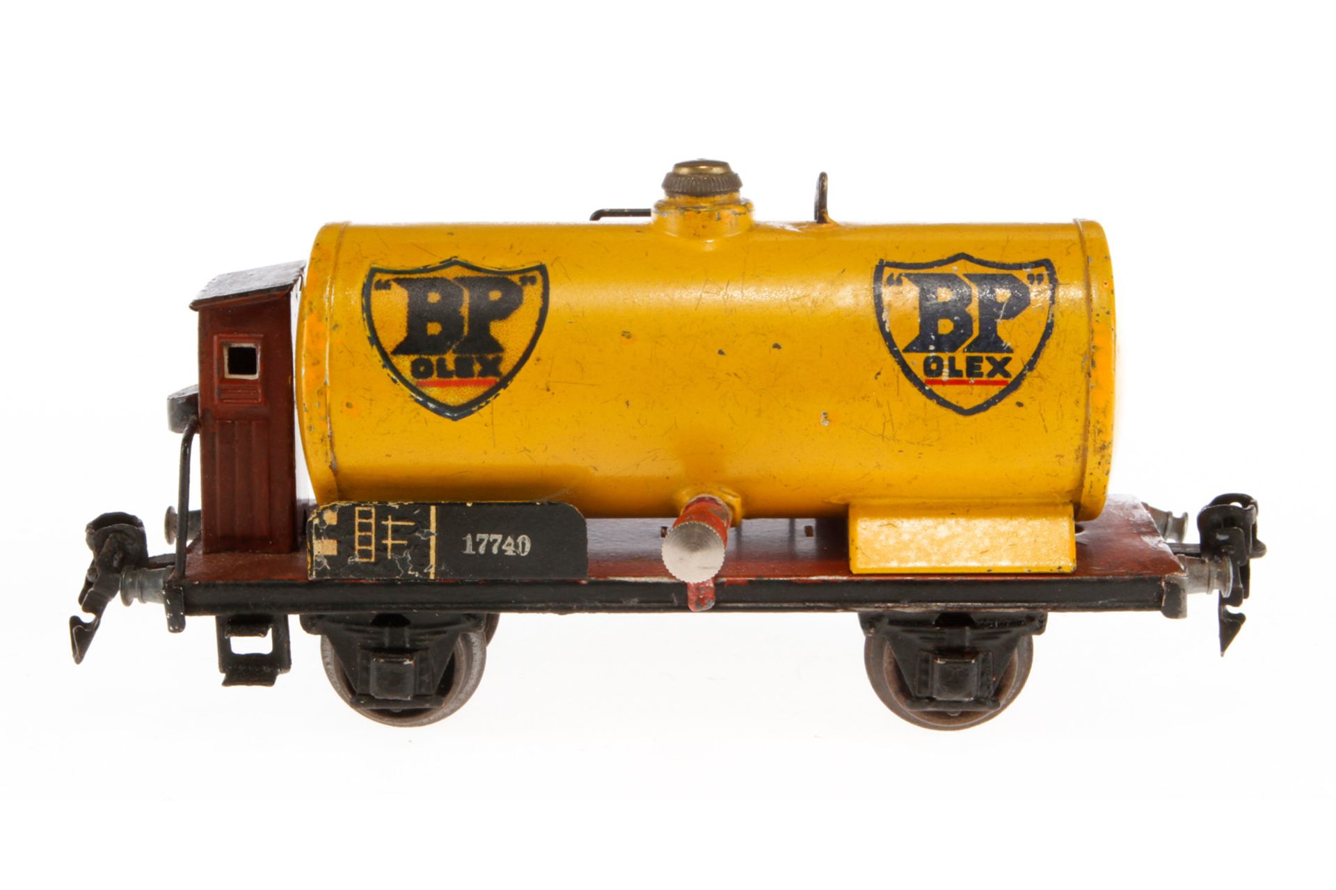 Märklin BP Kesselwagen 1774, Spur 0, HL, mit BRH, tw nachlackiert, LS, L 18,5, Z 3