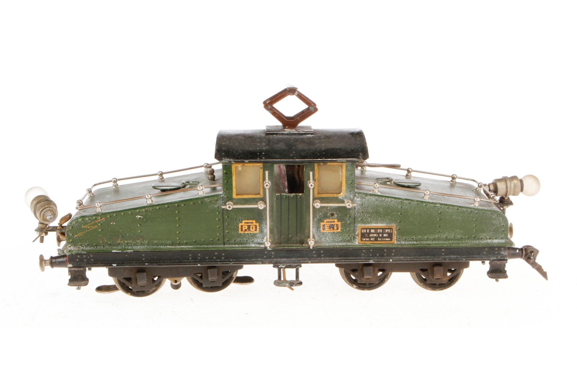 Märklin franz. Vollbahnlok CL 64/13020, Spur 0, elektr., grün, mit je 1 el. bel. Stirnlampe, 1