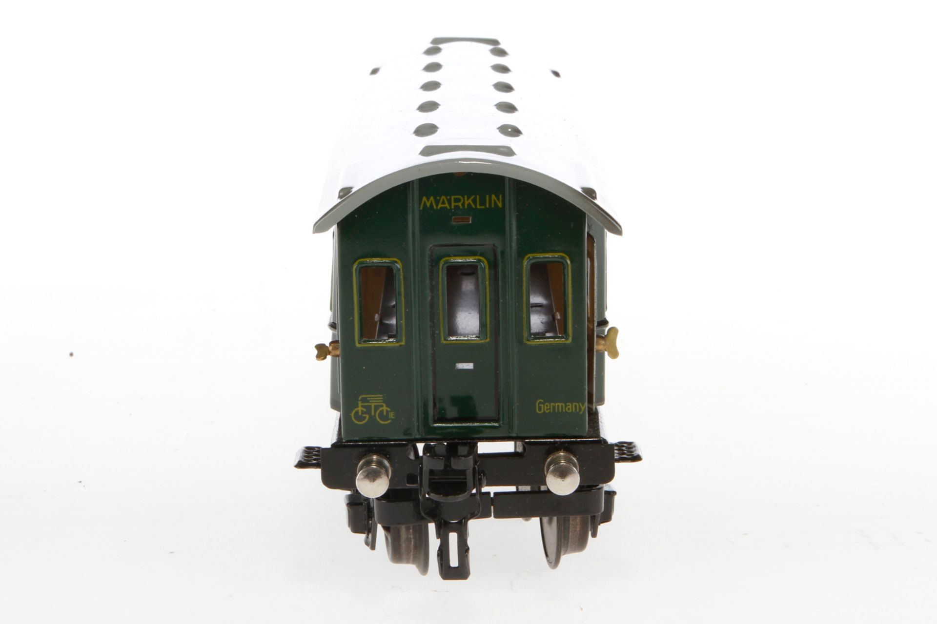 Märklin Personenwagen 1751, Spur 0, CL, mit 4 AT, kleine LS und leichte Alterungsspuren, L 24,5, - Image 3 of 6