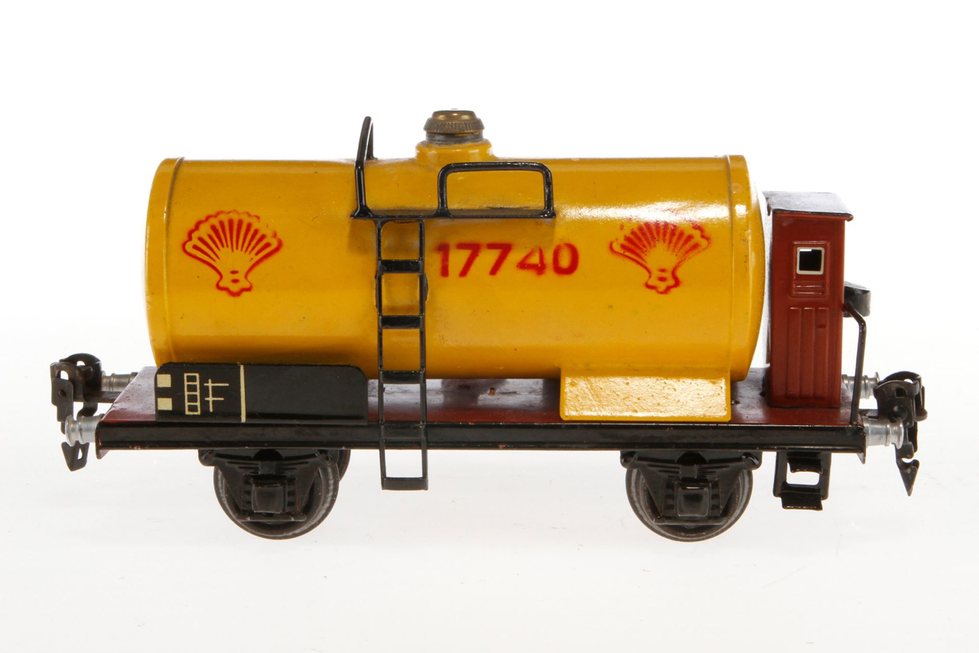 Märklin Shell Kesselwagen 1774, Spur 0, HL, mit BRH, tw nachlackiert, 1 Griffstange ersetzt, LS - Image 4 of 5