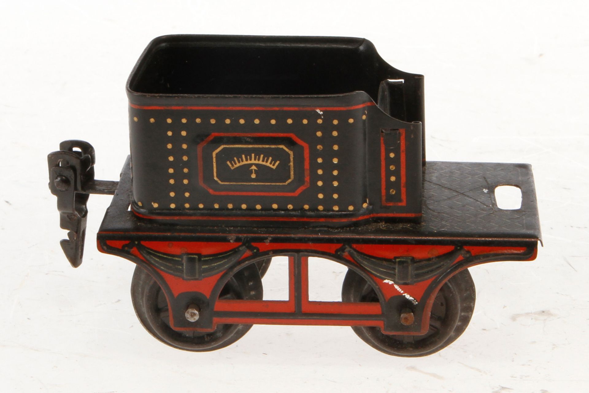 Märklin Zug, Spur 0, uralt, spiritusbetrieben, HL/CL, mit B-Dampflok R 4030, Tender, franz. - Image 6 of 9