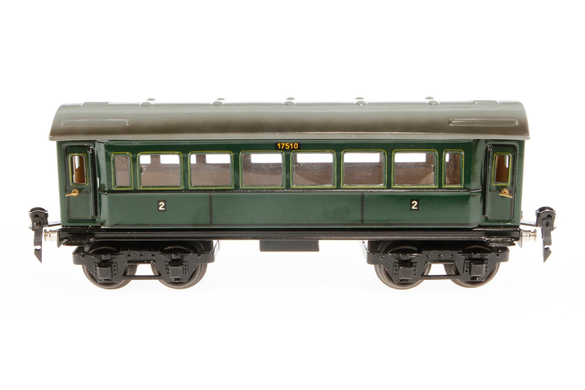 Märklin Personenwagen 1751, Spur 0, CL, mit 4 AT, kleine LS und leichte Alterungsspuren, L 24,5,