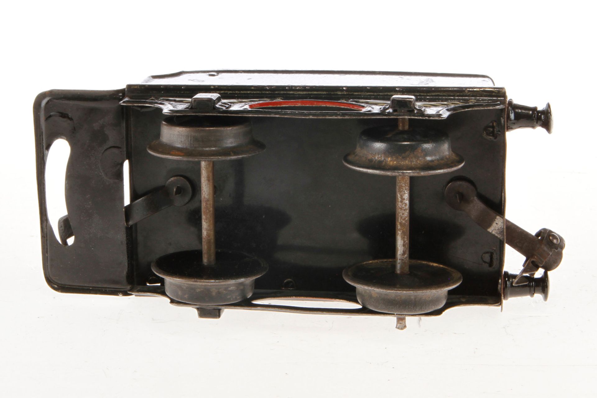 Märklin B-Dampflok B 1021, Spur 1, Uhrwerk intakt (hakt), schwarz, mit Tender (CL) und 3 imit. - Image 2 of 8