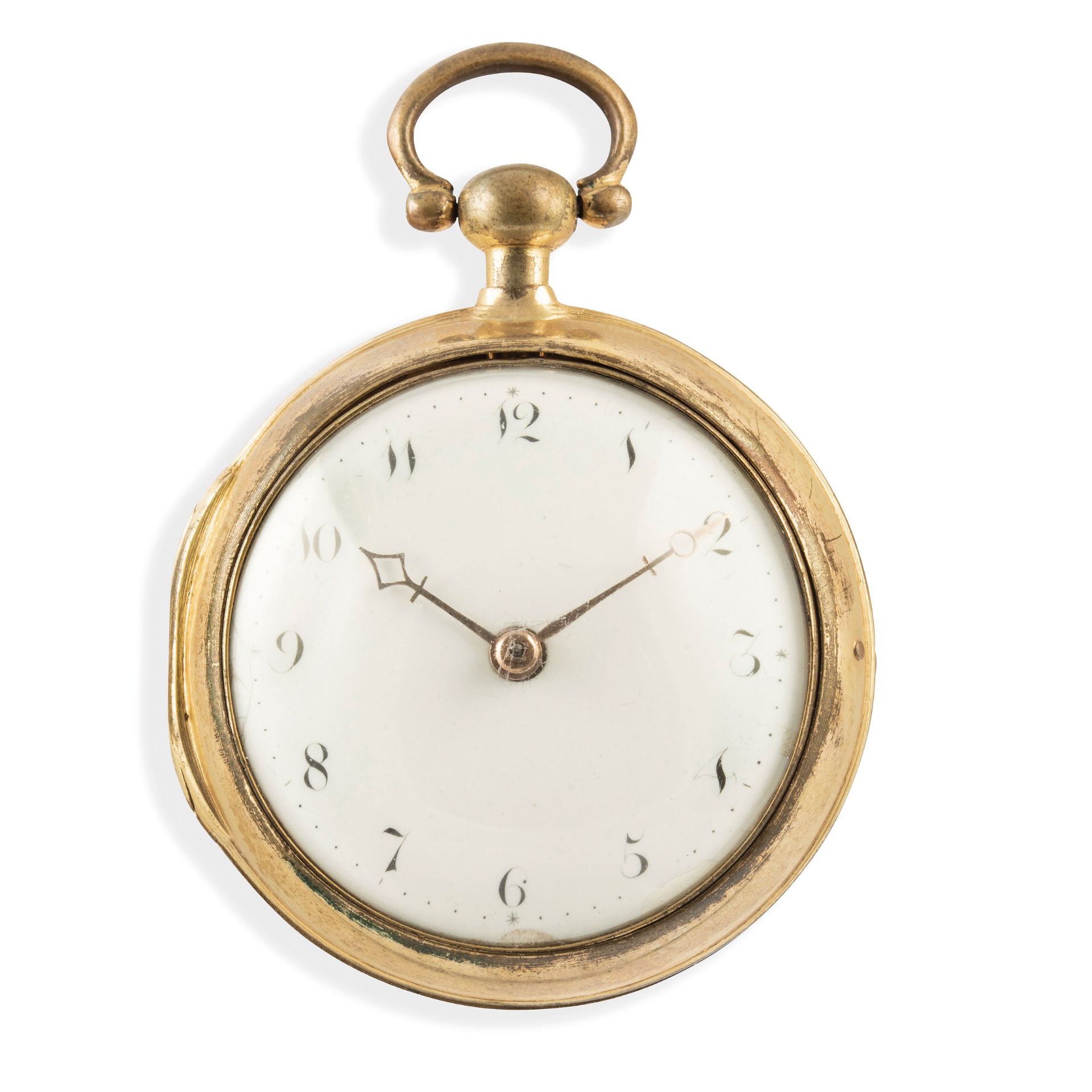 SIMPSON LINCOLN, OROLOGIO A VERGA IN METALLO DORATO, CIRCA 1820 - Bild 2 aus 4