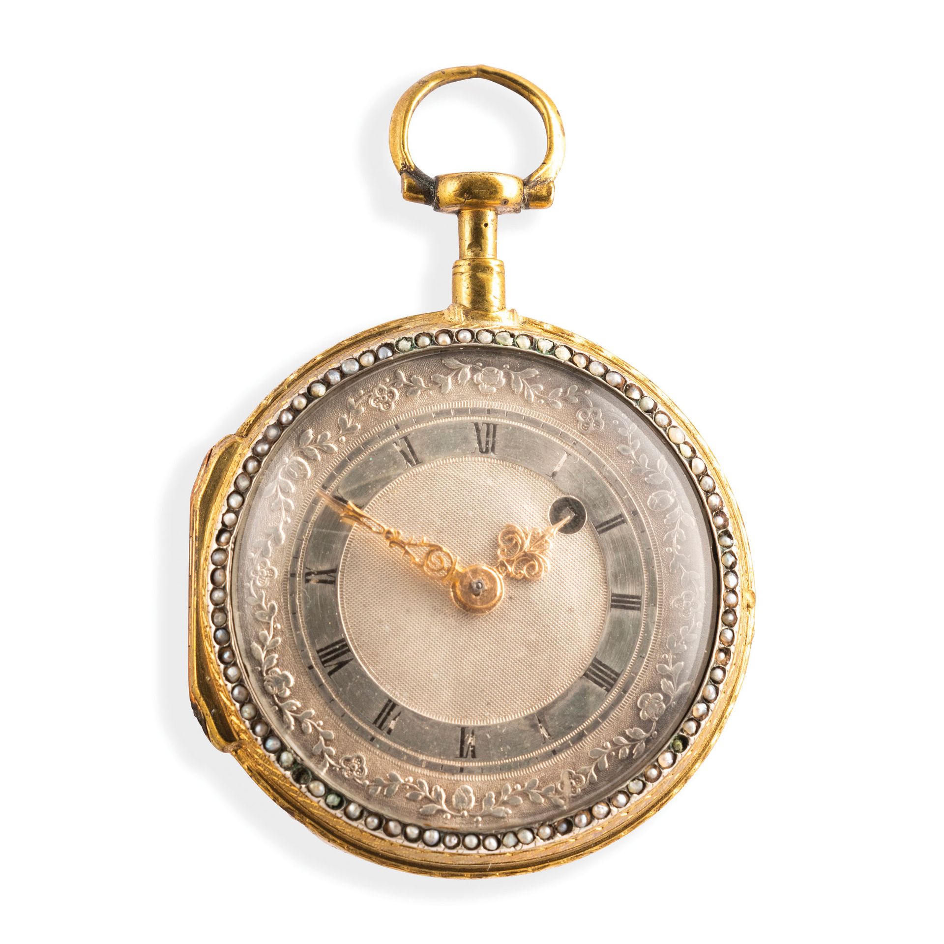 ESQUIVILLON GENEVE, IMPORTANTE OROLOGIO DA TASCA IN ARGENTO, SVIZZERA, 1850 CIRCA - Bild 2 aus 3