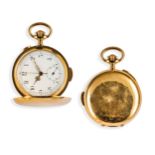 OROLOGIO CRONOGRAFO SAVONETTE CON SUONERIA RIPETIZIONI MINUTI, SVIZZERA, 1880 CIRCA