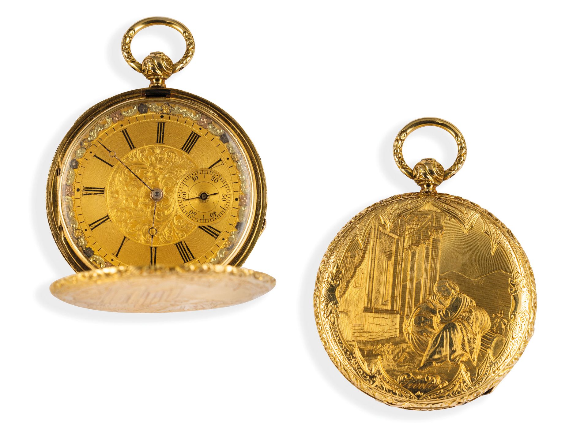 VACHERON COSTANTIN, OROLOGIO DA GRAN TOUR, SAVONETTE IN ORO GIALLO, CIRCA 1836