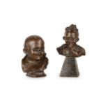 DUE PICCOLE SCULTURE IN BRONZO, XIX SECOLO