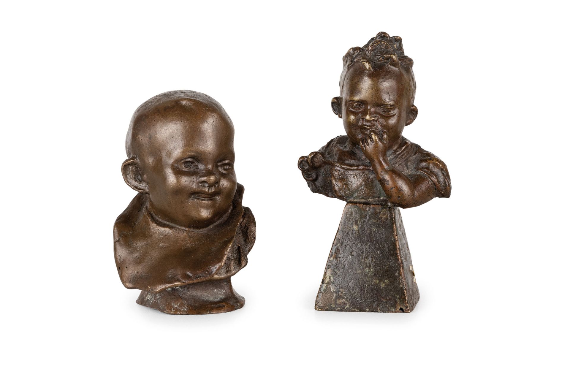 DUE PICCOLE SCULTURE IN BRONZO, XIX SECOLO