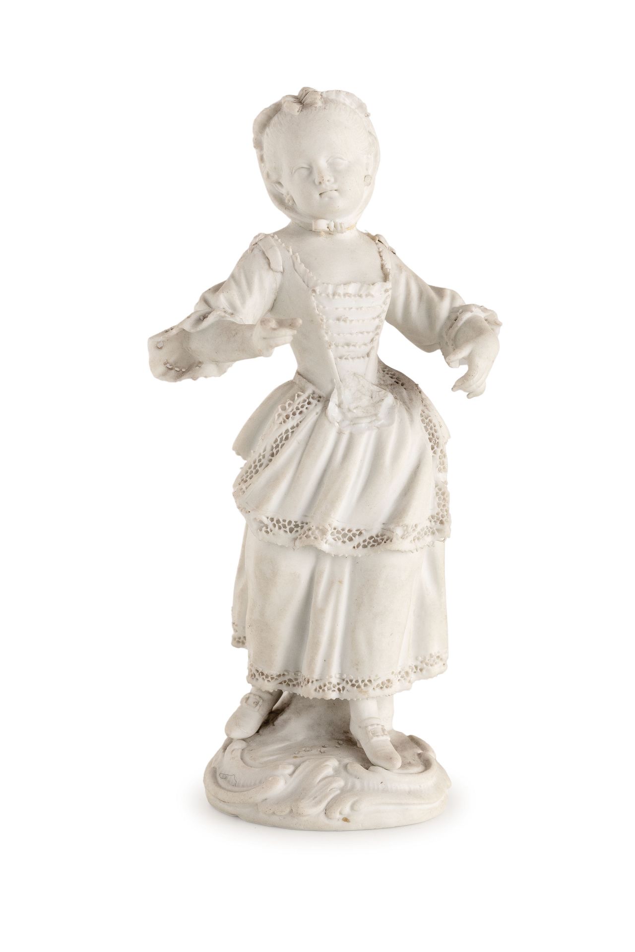 FIGURA IN BISCUIT, MANIFATTURA DI MEISSEN, PRIMO QUARTO DEL XIX SECOLO