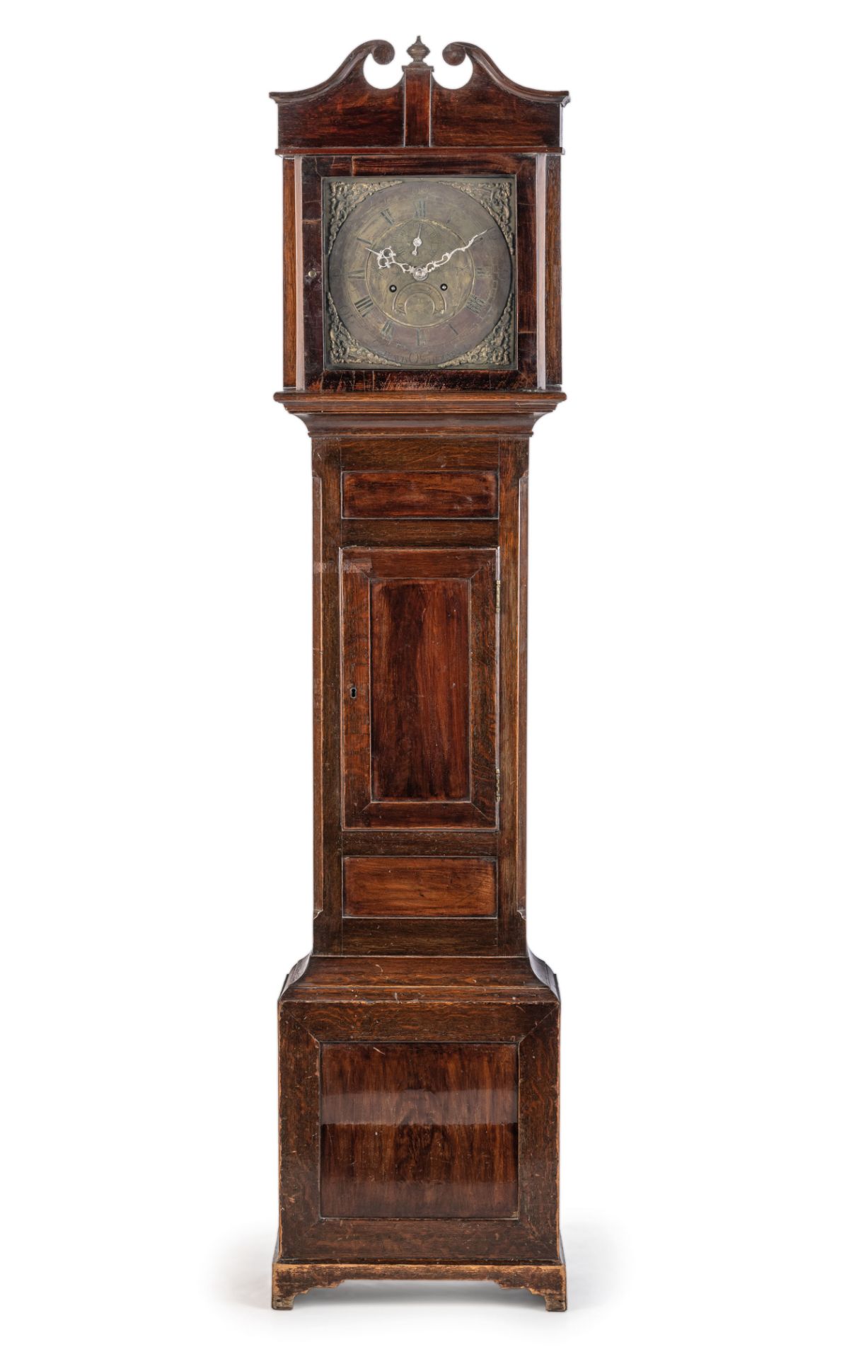 OROLOGIO GRANDFATHER IN LEGNO DI NOCE, INGHILTERRA, FINE DEL XVIII SECOLO