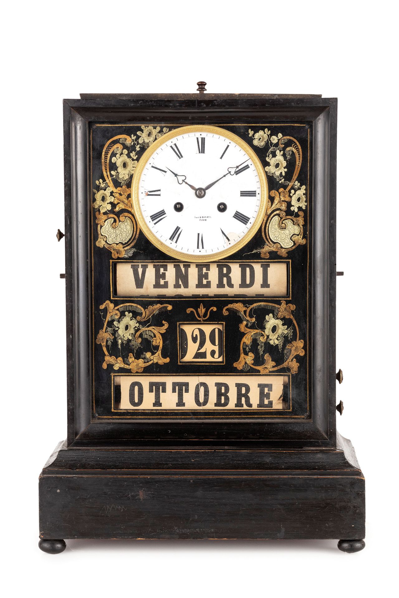 OROLOGIO DA UFFICIO CON CALENDARIO, ANTOINE REDIER FRANCIA, 1849