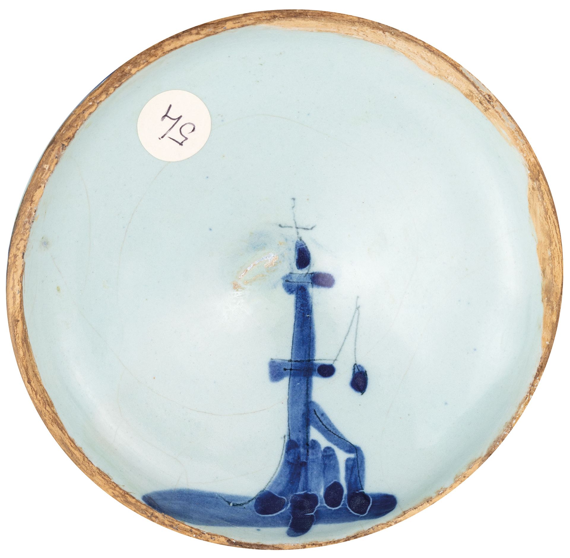 TULIPANIERA IN MAIOLICA BIANCA E BLU, FORNACE DI SAVONA O ALBISOLA, FINE DEL XVII-INIZIO DEL XVIII - Bild 2 aus 2