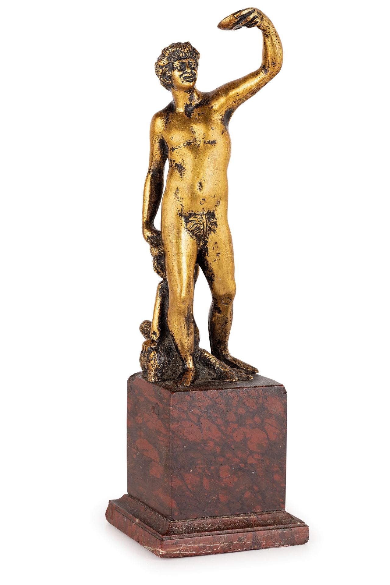 SCULTURA IN BRONZO DORATO, XVIII SECOLO