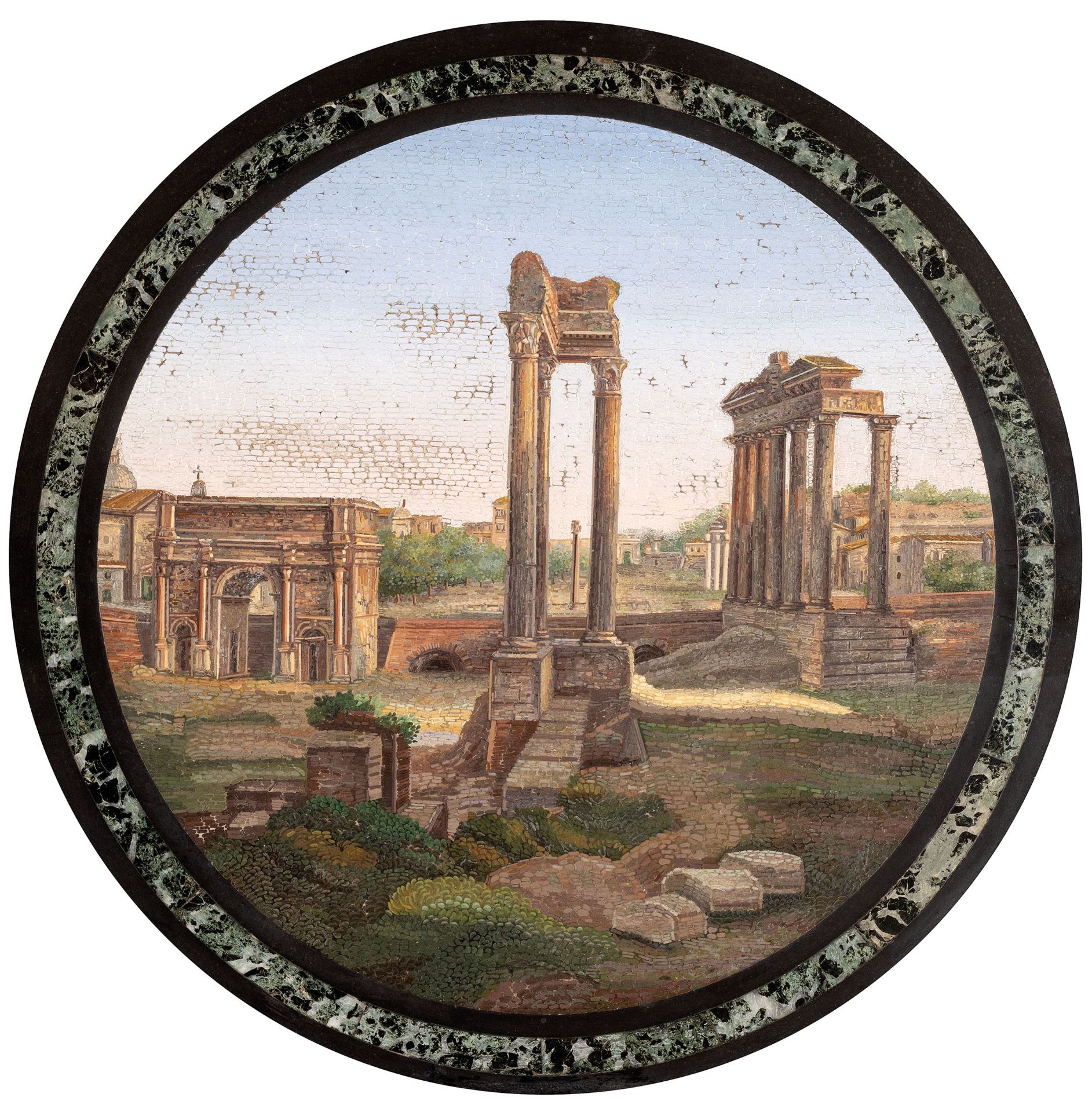 PLACCA IN MICROMOSAICO, XIX SECOLO - Image 2 of 2