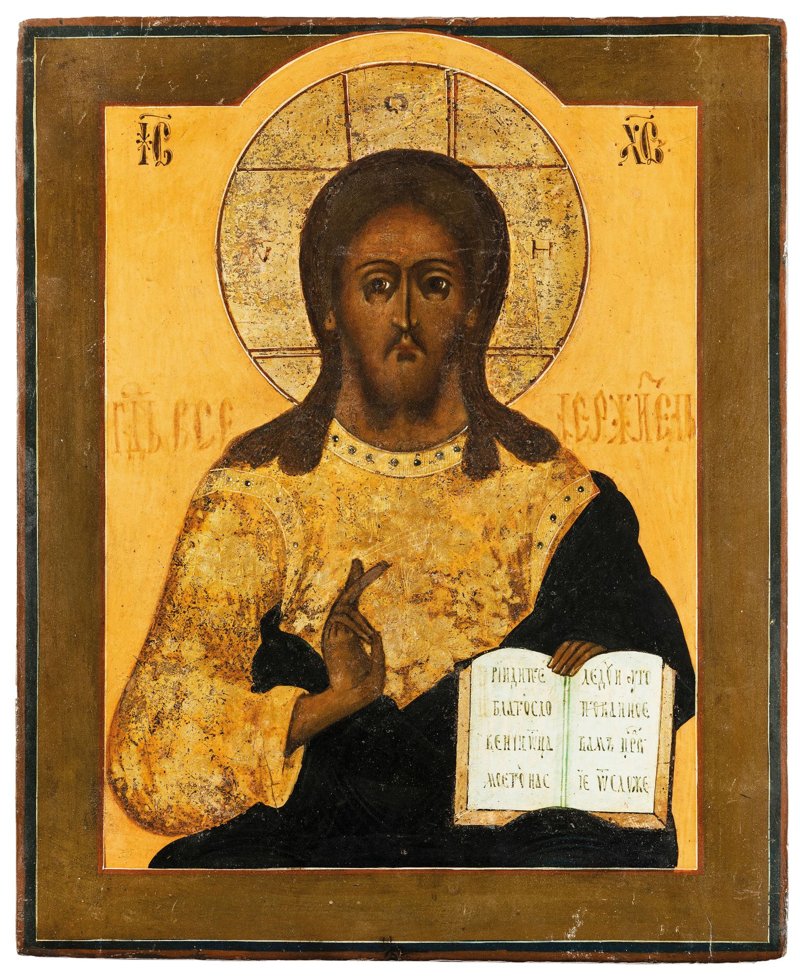 ICONA RAFFIGURANTE CRISTO, RUSSIA, XIX SECOLO