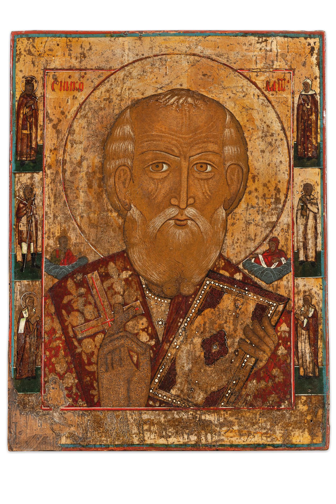 ICONA RAFFIGURANTE SAN NICOLA, RUSSIA, XIX SECOLO