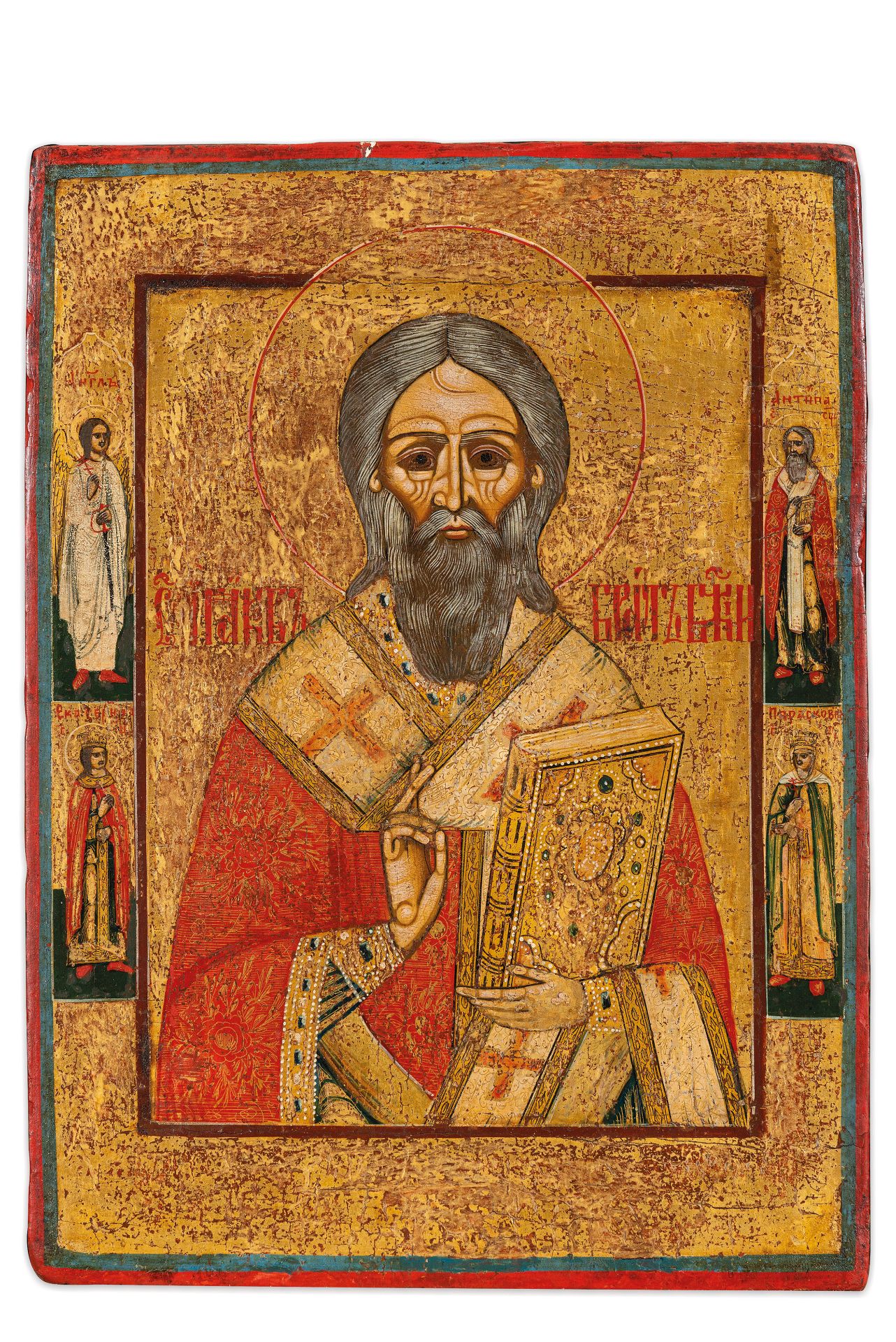 ICONA RAFFIGURANTE SANTO, RUSSIA, XIX SECOLO