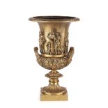 VASO IN BRONZO DORATO, FINE DEL XIX SECOLO