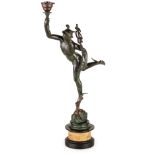 FIGURA IN BRONZO PATINATO, XIX SECOLO