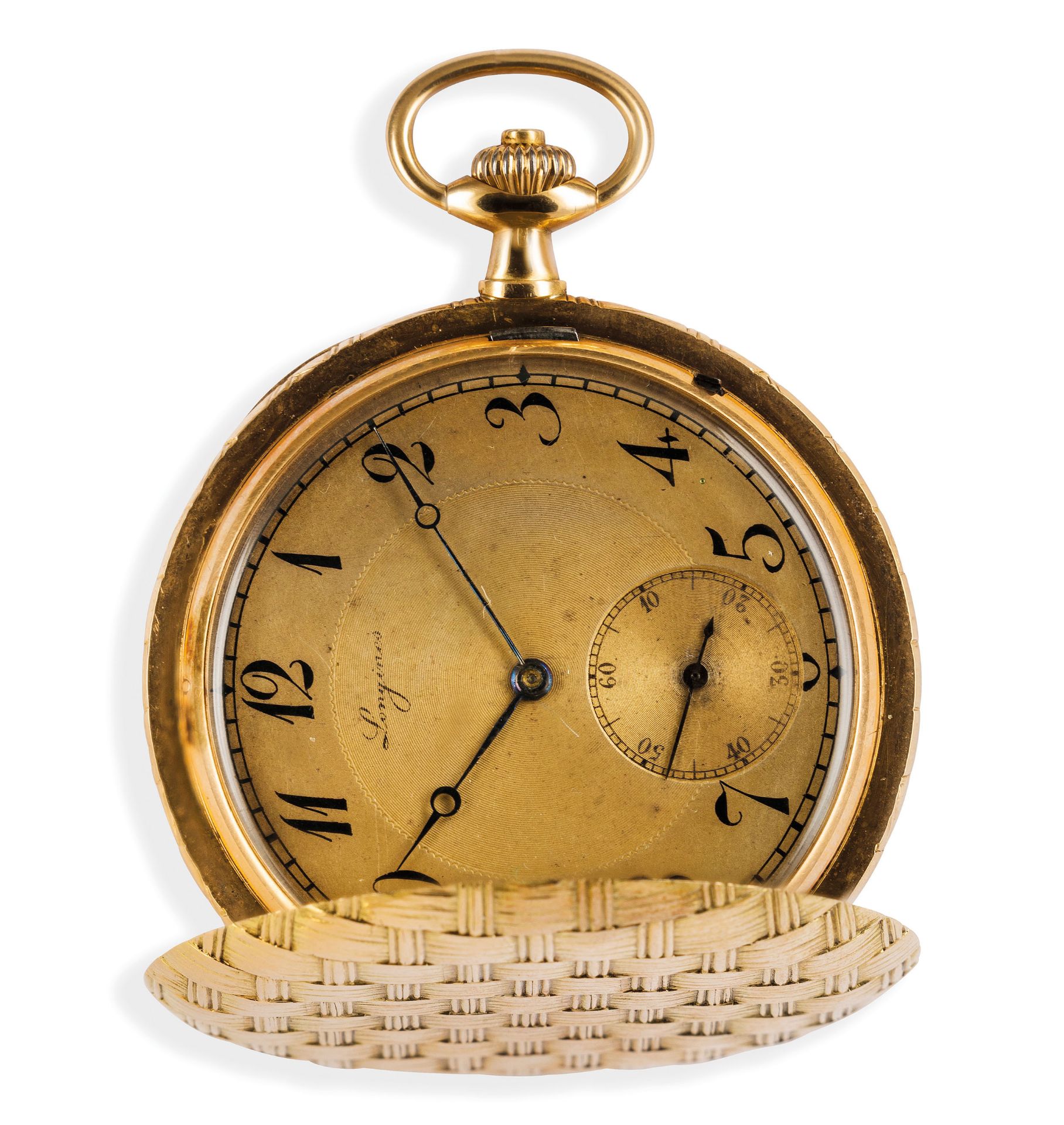 LONGINES, OROLOGIO DA TASCA IN ORO A SAVONETTE, 1909 - Image 5 of 6