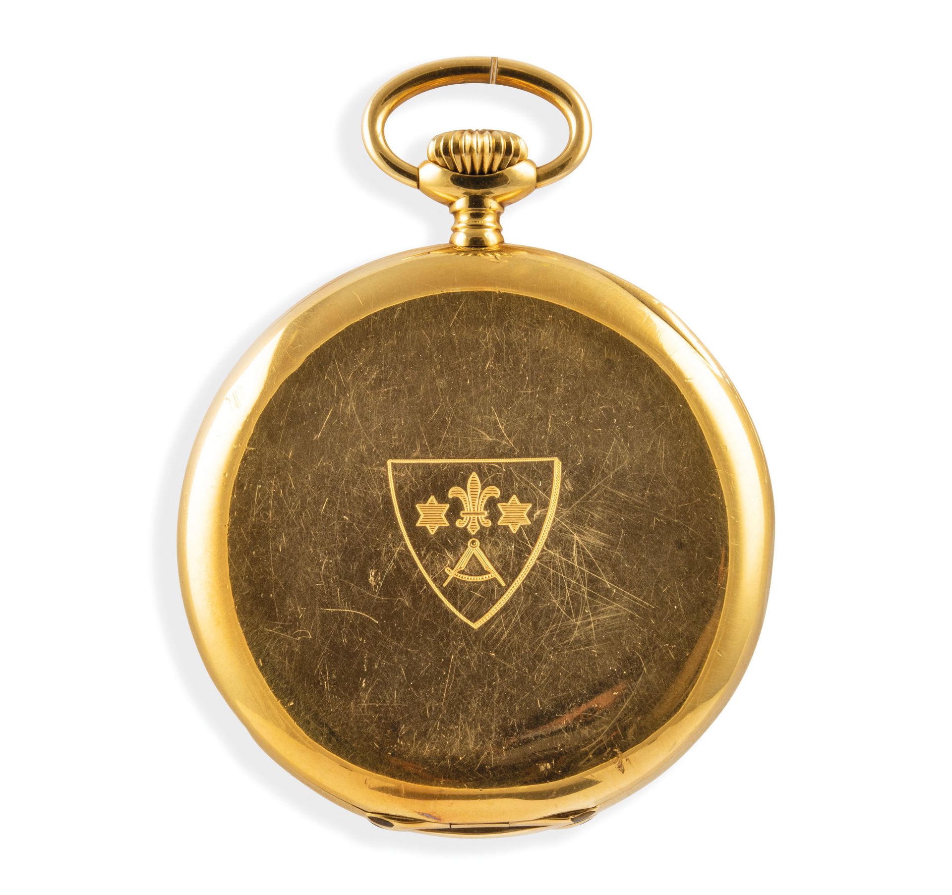 ULISSE NARDIN, CON LOGO DELLA BANCA PASQUIERS MONTMOLLIN, OROLOGIO DA TASCA IN ORO, 1928 - Image 3 of 6