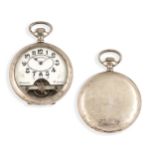 HEBDOMAS, OROLOGIO DA TASCA 8 GIORNI, CIRCA 1920