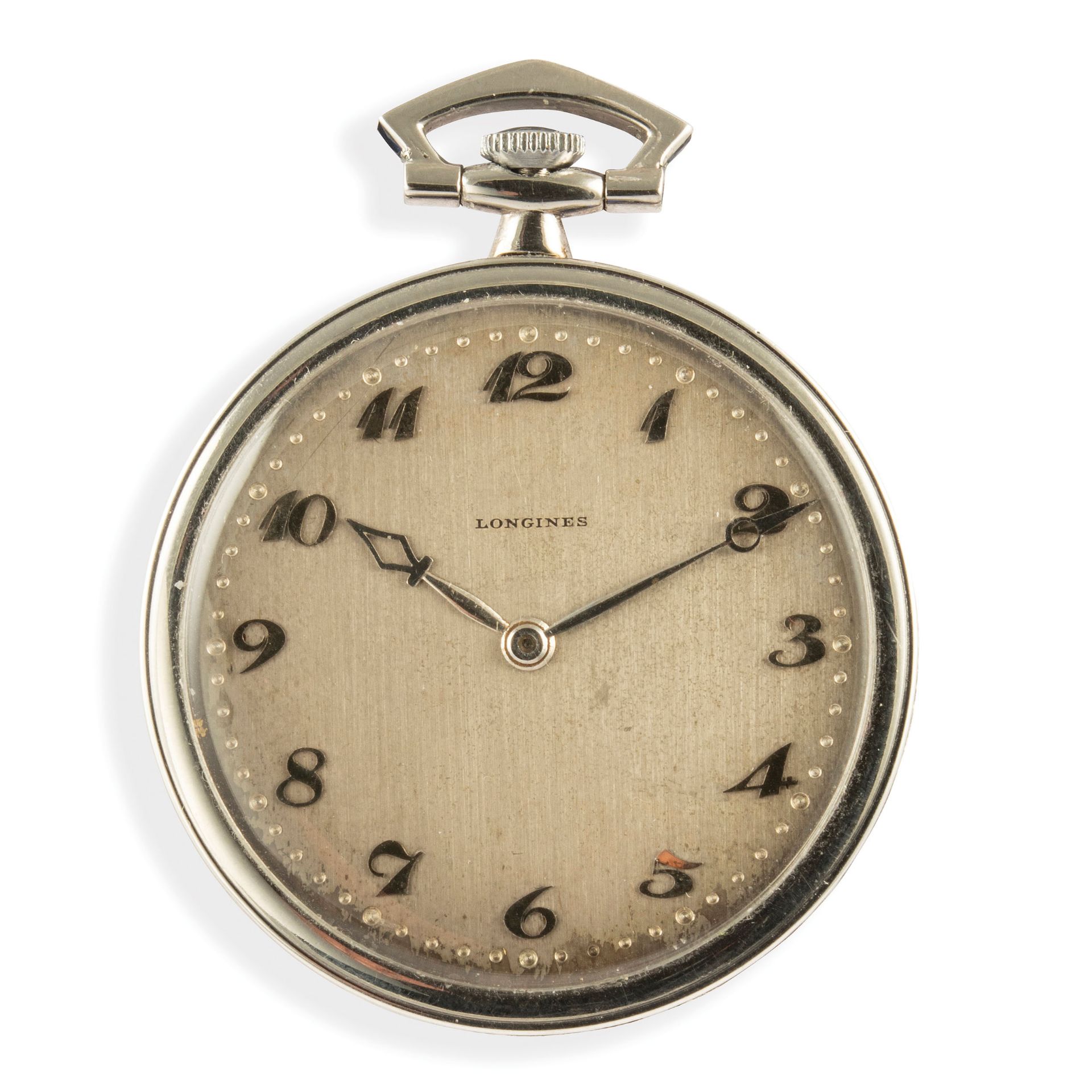 LONGINES, OROLOGIO DA TASCA DA SMOKING, IN PLATINO E ZAFFIRI, 1919 - Image 6 of 6