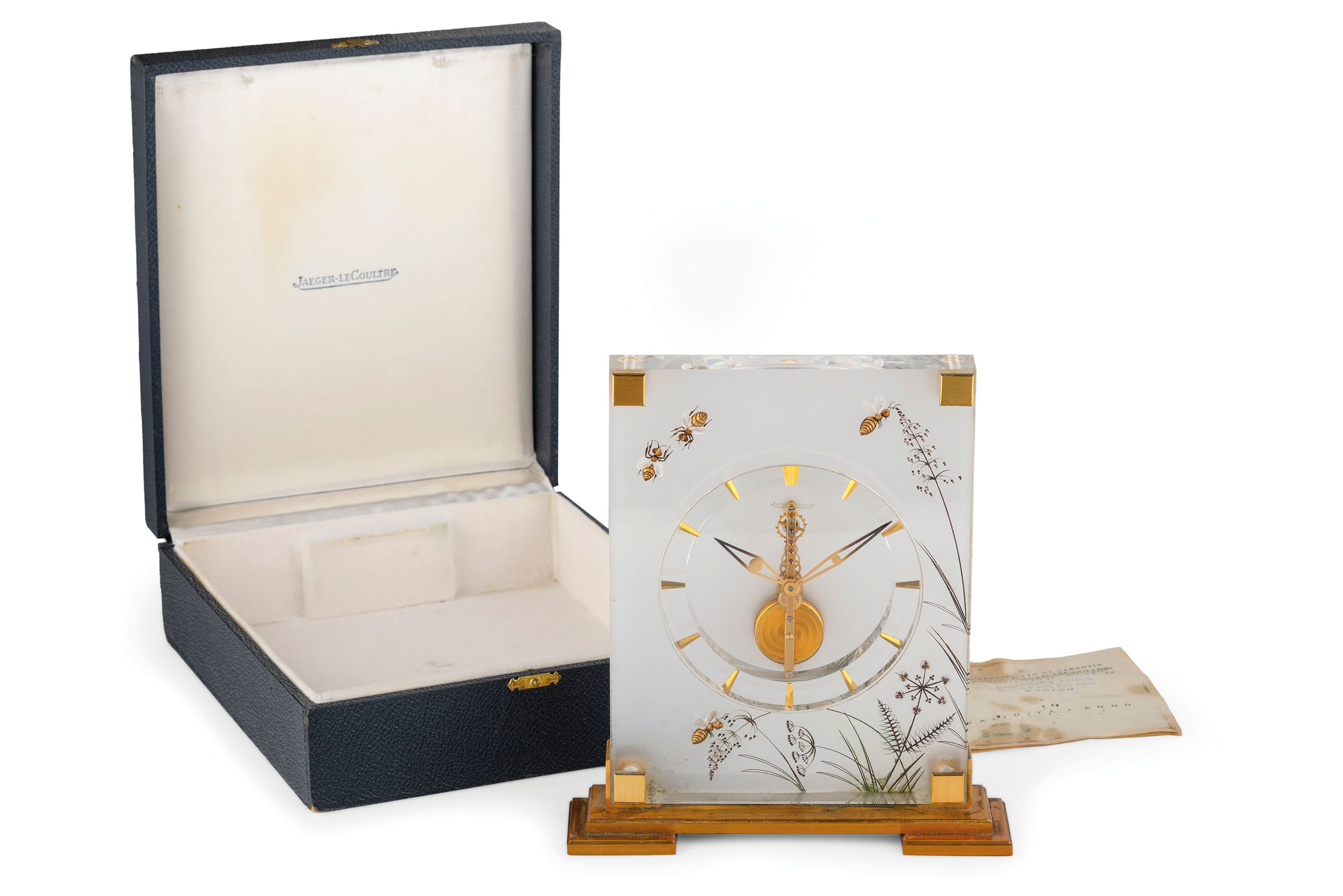 JAEGER-LECOULTRE, SPECIAL EDITION PLEXIGLAS N. 404, CON COFANETTO E DOCUMENTI D'EPOCA, SVIZZERA 1961