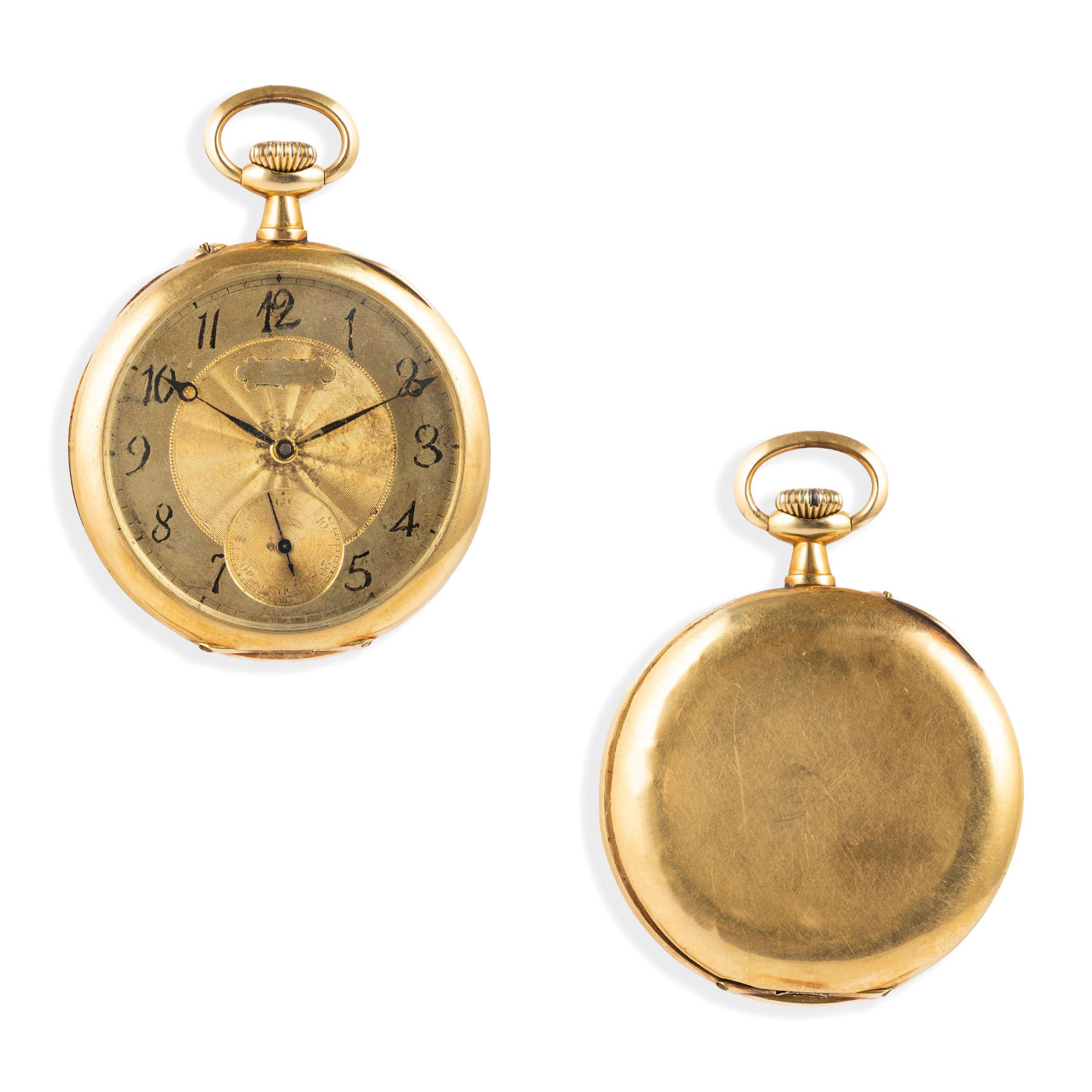 HAUSMANN & CO, OROLOGIO DA TASCA IN ORO, SVIZZERA 1920 CIRCA