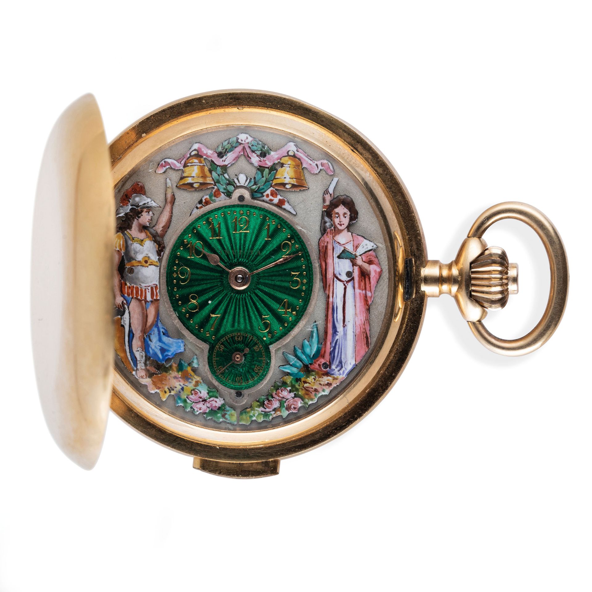 DE LA VALLE', OROLOGIO AD AUTOMI JACQUEMART, RIPETIZIONE QUARTI, HAUTE HORLOGERIE, CIRCA 1920 - Image 2 of 5