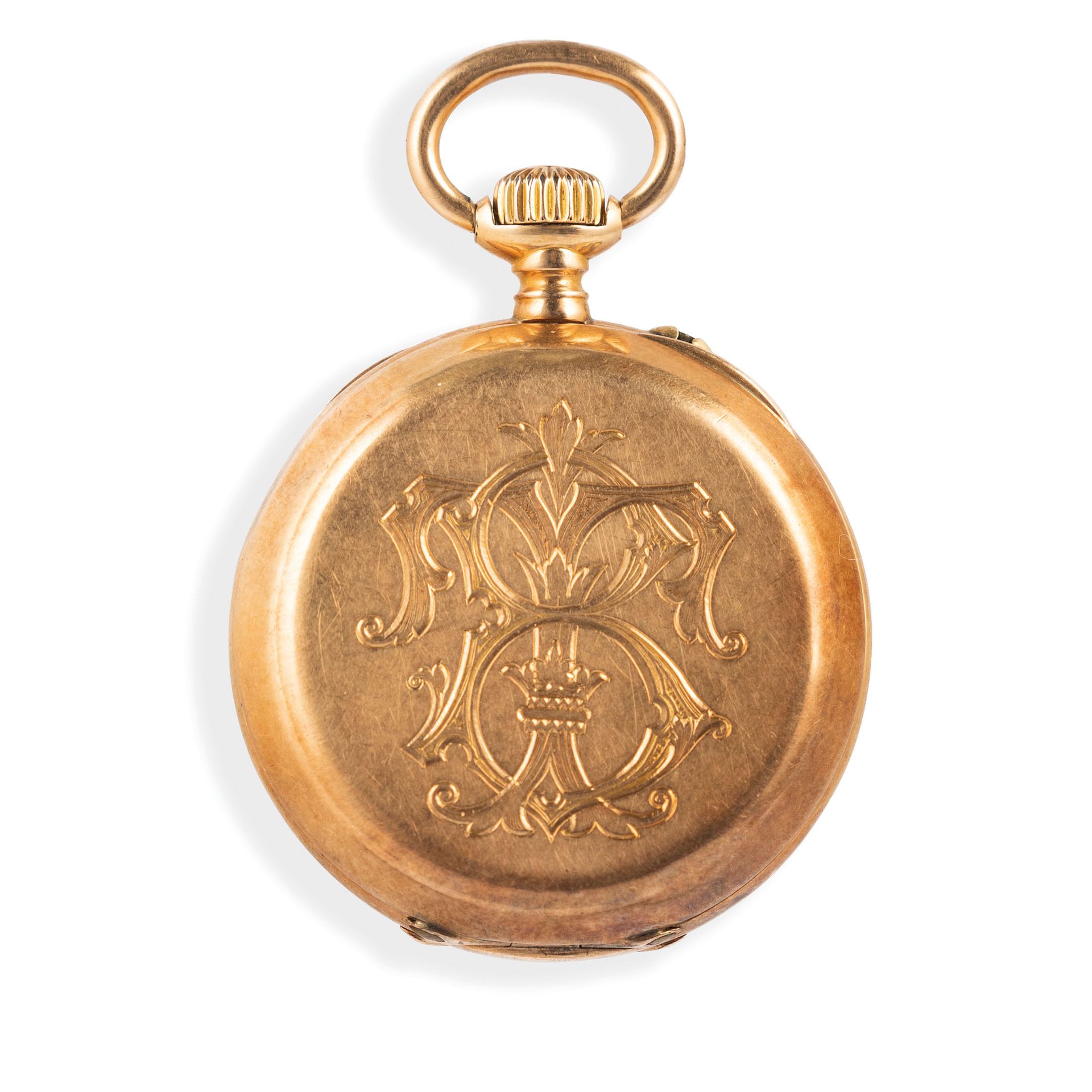 PICCOLO OROLOGIO DA TASCA IN ORO CON MONOGRAMMA TB, FRANCIA 1890 CIRCA - Image 3 of 3