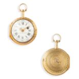 ESQUIVILLON & DECHOUDENS, OROLOGIO DA TASCA IN ORO ROSA E GIALLO, SVIZZERA 1755 CIRCA