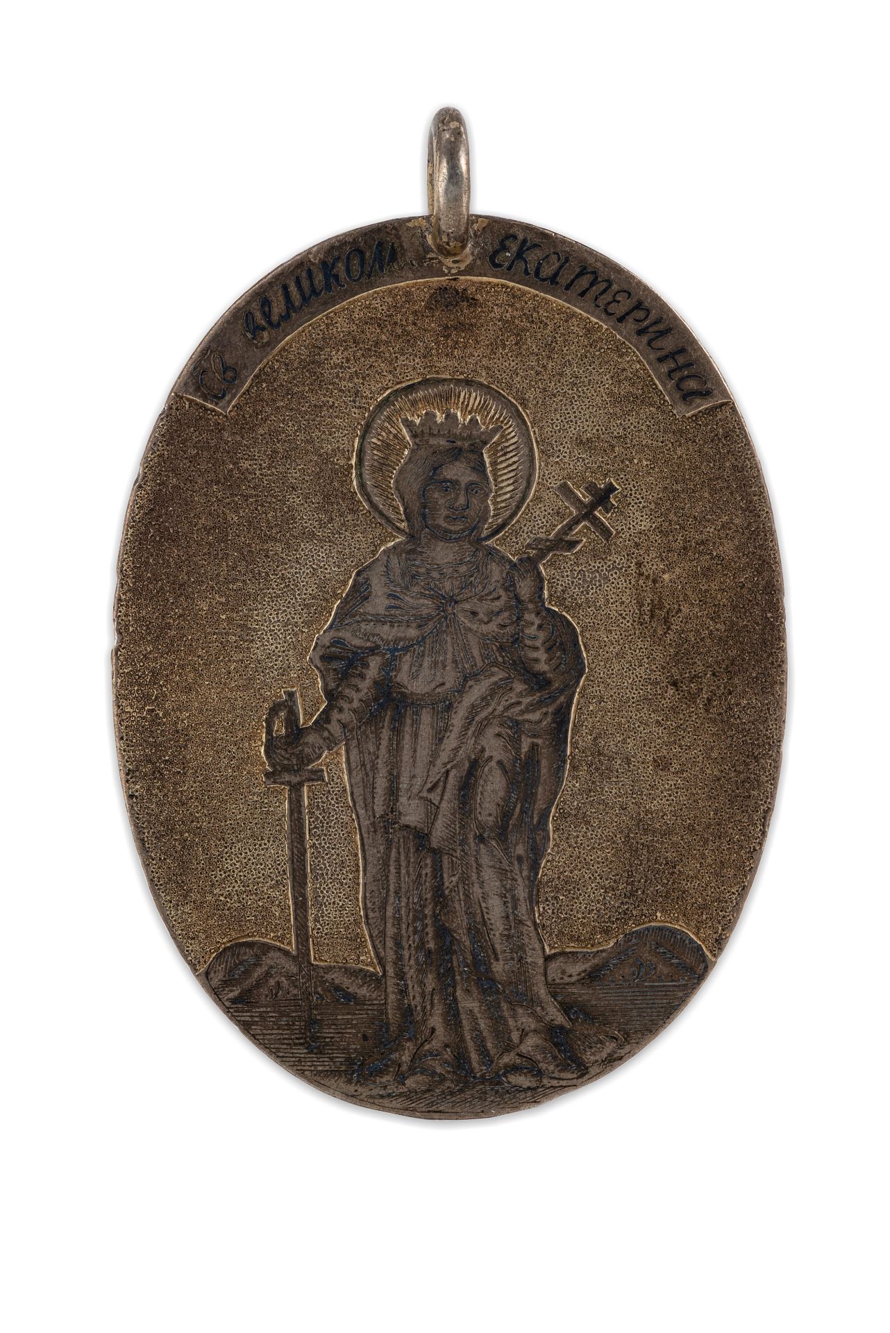 DUE ICONE A PENDENTE IN ARGENTO DORATO E NIELLO, RUSSIA, XVIII-XIX SECOLO