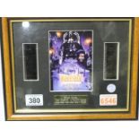 Framed Star Wars film cells. P&P Group 2 (£18+VAT for the first lot and £3+VAT for subsequent lots)