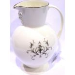 Wedgwood Queensware jug, in the Queens filigree pattern, H: 23 cm. P&P Group 3 (£25+VAT for the