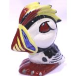 Lorna Bailey small Puffin figurine, H: 9 cm. No cracks, chips or visible restoration. P&P Group